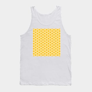 Yellow Circle Pattern Tank Top